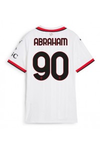 AC Milan Tammy Abraham #90 Voetbaltruitje Uit tenue Dames 2024-25 Korte Mouw